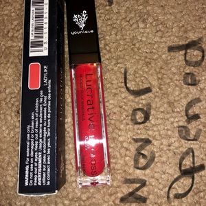 Younique lucrative lip gloss in ladylike shade